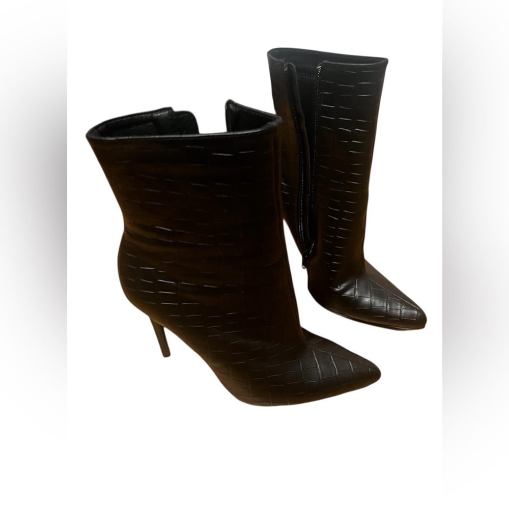 Elegant Black Stiletto Ankle Boots